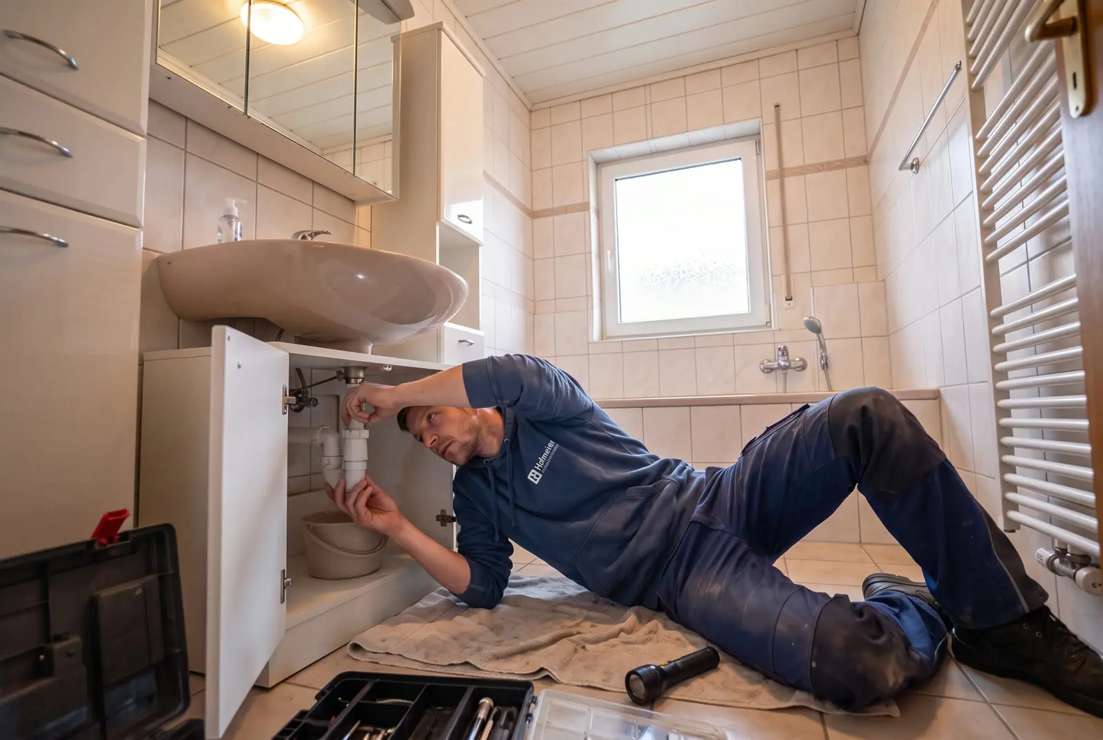 Rohrreinigung Hofmeier bei einem Einsatz in Fürth